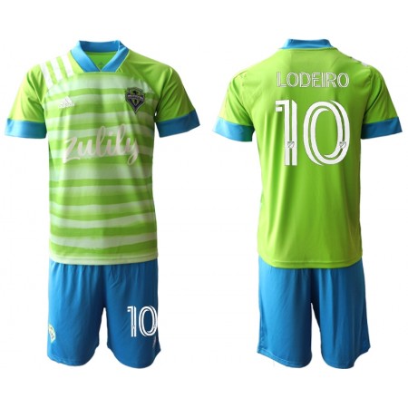 Seattle Sounders Fotbollströjor Lodeiro 10 Barn Hemma tröja 2020/21 Kortärmad